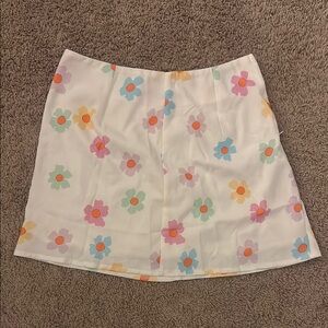 Princess Polly - Floral White Skirt